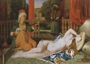 Jean-Auguste-Dominique Ingres odalisque and slave oil